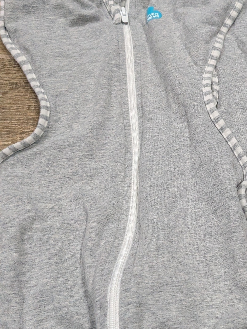 Love to dream Gray Zip-Front Sleep Sack